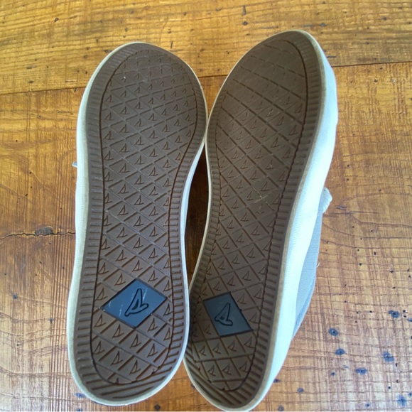 Sperry Crest Vibe Linen Sneaker Gray Women’s  7 Lightweight Breathable Coastal - Picture 13 of 15